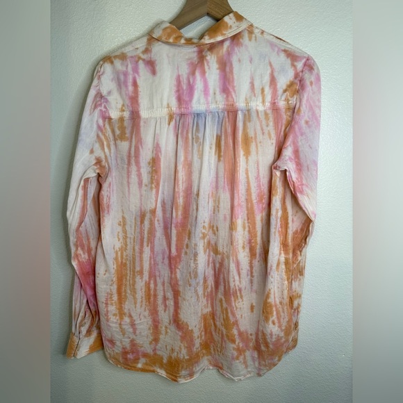 Anthropologie Pilcro Tie Dye Button Down Shirt Medium - Picture 3 of 10